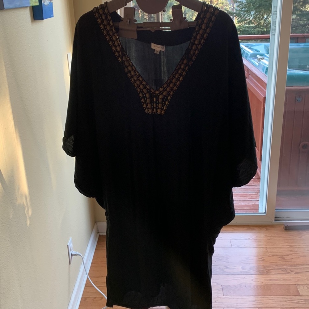 Back from Bali One Size Black Beach Dress